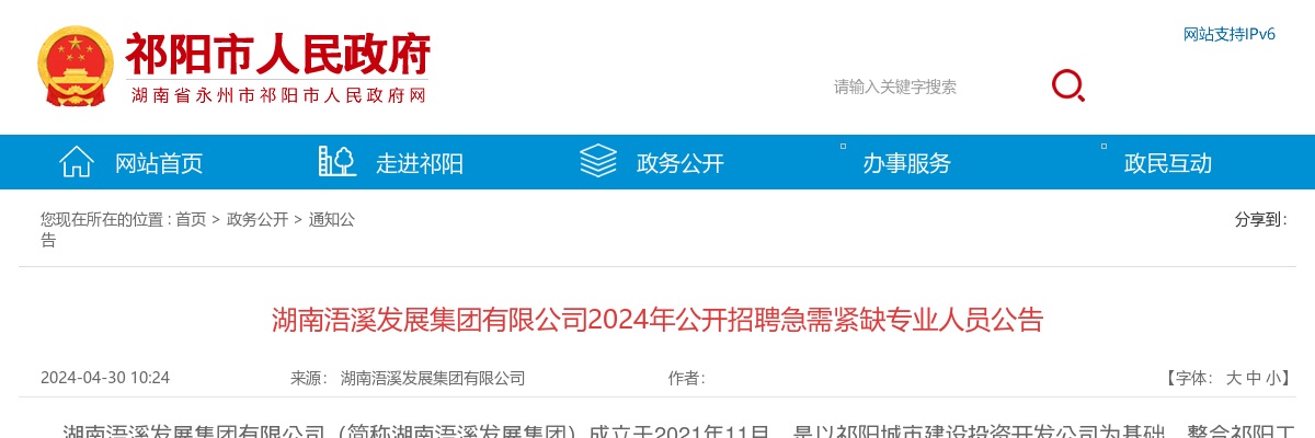 2024湖南浯溪发展集团有限公司招聘急需紧缺专业人员20人公告 图片